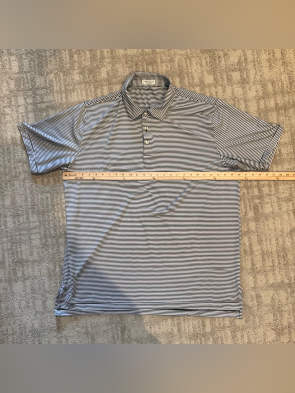 Peter Miller summer comfort Striped Polo Shirt - Black/White size XXL